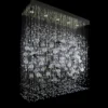 Casa Padrino Luxus Barock Kristall Wandleuchte Silber 100 x 35 x H. 105 cm - Prunkvolle Messing Wandleuchte mit böhmischem Kristallglas - Barock Möbel - Edel & Prunkvoll