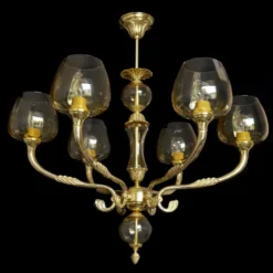 Casa Padrino Luxus Barock Kristall Kronleuchter Gold Ø 84 x H. 77 cm - Prunkvolle Messing Kronleuchter mit böhmischem Kristallglas - Barock Möbel - Edel & Prunkvoll