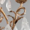 Casa Padrino Luxus Barock Kronleuchter Bronze Ø 71 x H. 110,5 cm - Handgefertigter Schmiedeeisen Kronleuchter mit edlen venezianischem Kristallglas Behängen in Tropfenform