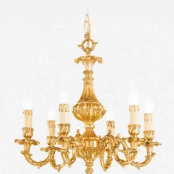 Casa Padrino Luxus Barock Kronleuchter Gold Ø 55 x H. 55 cm - Made in Italy