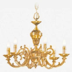 Casa Padrino Luxus Barock Kronleuchter Gold Ø 65 x H. 55 cm - Made in Italy