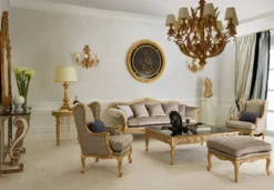 Casa Padrino Luxus Barock Kronleuchter Antik Gold / Weiß Ø 80 x H. 89,5 cm - Prunkvoller Barockstil Wohnzimmer Kronleuchter - Edel & Prunkvoll - Luxus Qualität - Made in Italy