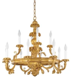Casa Padrino Luxus Barock Kronleuchter Antik Gold Ø 79 x H. 74 cm - Prunkvoller Barockstil Wohnzimmer Kronleuchter - Edel & Prunkvoll - Luxus Qualität - Made in Italy