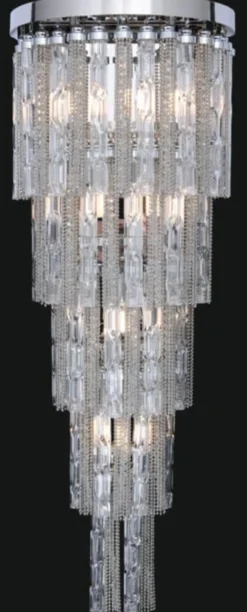 Casa Padrino Luxus Barock LED Wandleuchte Silber 30 x 30 x H. 80 cm - Wandlampe im Barockstil - Edel & Prunkvoll