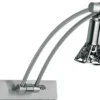 Casa Padrino Luxus Barock LED Wandleuchte / Leseleuchte Silber H. 35 cm