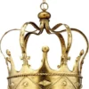 Casa Padrino Luxus Barock LED Kronleuchter Krone Gold Ø 50 x H. 60 cm - Handgefertigter Metall Lüster im Barockstil - Barock LED Leuchten