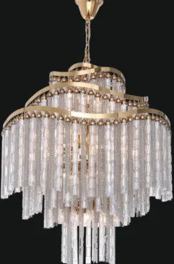 Casa Padrino Luxus Barock LED Kronleuchter Gold Ø 80 x H. 90 cm - Prunkvoller Kronleuchter im Barockstil - Luxus Qualität