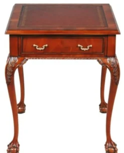 Casa Padrino Luxus Barock Mahagoni Beistelltisch Rotbraun / Braun 56 x 56 x H. 66 cm - Barock & Jugendstil Wohnzimmermöbel