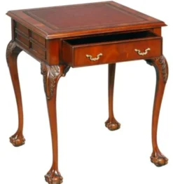 Casa Padrino Luxus Barock Mahagoni Beistelltisch Rotbraun / Braun 56 x 56 x H. 66 cm - Barock & Jugendstil Wohnzimmermöbel