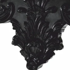 Casa Padrino Luxus Barock Mahagoni Konsole mit Marmorplatte Schwarz 128,5 cm
