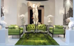Casa Padrino Luxus Barock Massivholz Säule Weiß H. 110 cm - Barock Möbel