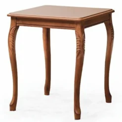 Casa Padrino Luxus Barock Massivholz Beistelltisch Braun H. 57 cm - Barock Möbel
