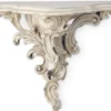 Casa Padrino Luxus Barock Massivholz Wandkonsole Antik Creme - Prunkvolle Barockstil Wanddeko Konsole - Barock Wanddeko - Barock Möbel - Luxus Qualität - Made in Italy