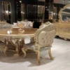 Casa Padrino Luxus Barock Möbel Set Gold - 1 Barock Sideboard mit 2 Türen und 3 Schubladen & 1 Barock Wandspiegel - Barock Möbel