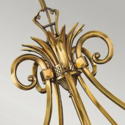 Casa Padrino Luxus Barock Messing Kronleuchter Bronze Ø 56 x H. 62,2 cm