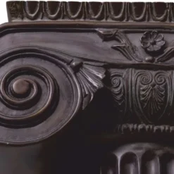 Casa Padrino Luxus Barock Metall Deko Objekt Säulenkopf Bronze 48,5 cm