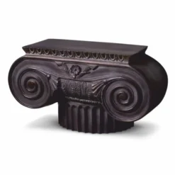 Casa Padrino Luxus Barock Metall Deko Objekt Säulenkopf Bronze 48,5 cm