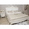 Casa Padrino Luxus Barock Nachtkommode mit 2 Schubladen Weiß / Silber H. 70 cm