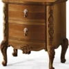 Casa Padrino Luxus Barock Nachtkommode mit 2 Schubladen Braun - Handgefertigter Barock Nachttisch - Barock Schlafzimmer Möbel - Luxus Möbel in Barockstil - Luxus Qualität - Made in Italy