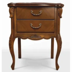 Casa Padrino Luxus Barock Nachtkommode Braun H. 72,6 cm - Barock Schlafzimmer Möbel