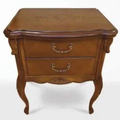Casa Padrino Luxus Barock Nachtkommode Braun H. 72,6 cm - Barock Schlafzimmer Möbel