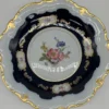 Casa Padrino Luxus Barock Porzellan Teller Weiß / Dunkelblau / Mehrfarbig / Gold Ø 33 cm - Porzellan Essteller - Luxus Barock Porzellan Accessoires - Reichenbach Porzellan - Made in Germany