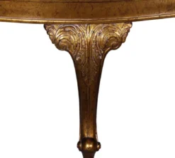 Casa Padrino Luxus Barock Rundsofa Weiß / Antik Gold - Handgefertigtes rundes Samt Sofa - Barock Hotel & Restaurant Möbel