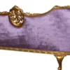 Casa Padrino Luxus Barock Samt Sofa Lila / Gold - Edles Handgefertigtes Wohnzimmer Sofa im Barockstil - Prunkvolle Barock Wohnzimmer Möbel