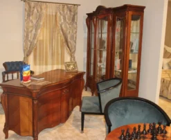 Casa Padrino Luxus Barock Schreibtisch Braun 166 cm - Barockstil Büro Möbel