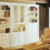 Casa Padrino Luxus Barock Schrank Weiß / Mehrfarbig / Gold - Handgefertigter Barock Wohnzimmerschrank - Barock Wohnzimmer Möbel - Luxus Qualität - Made in Italy