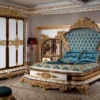 Casa Padrino Luxus Barock Schlafzimmerschrank Weiß / Braun / Gold - Prunkvoller Kleiderschrank im Barockstil - Barock Schlafzimmer & Hotel Möbel - Edel & Prunkvoll