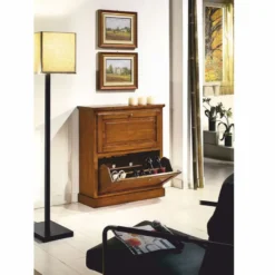 Casa Padrino Luxus Barock Schuhschrank Braun H. 93 cm - Made in Italy