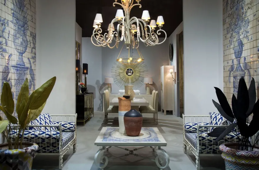 Casa Padrino Luxus Barock Schmiedeeisen Möbel Set Weiß / Blau / Gold - 2 Luxus Sessel & 1 Luxus Couchtisch - Wohnzimmer Möbel - Garten Möbel - Hotel Möbel - Luxus Barock Möbel