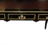 Casa Padrino Luxus Barock Schreibtisch in Schwarz Gold und Bordeaux, 140 x 80 x 82 cm, Sekretär im antiken Stil