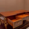Casa Padrino Luxus Barock Schreibtisch Braun / Gold 155 cm - Barock Büro Möbel - Made in Italy