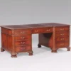 Casa Padrino Luxus Barock Schreibtisch Braun 190 cm - Barock Büro Möbel