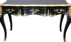 Casa Padrino Luxus Barock Schreibtisch Sekretär in Schwarz und Gold, 141 x 65 x 80 cm