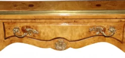 Casa Padrino Luxus Barock Schreibtisch aus Vogelaugenahorn im Antik Stil, 160 x 80 x 82 cm