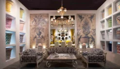 Casa Padrino Luxus Barock Schmiedeeisen Möbel Set Weiß / Blau / Gold - 1 Luxus Sofa & 2 Luxus Sessel & 1 Luxus Couchtisch - Wohnzimmer Möbel - Garten Möbel - Hotel Möbel - Luxus Barock Möbel