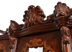 Casa Padrino Luxus Barock Schlafzimmer Schrank mit 5 Türen Braun 305 cm - Barock Möbel