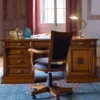 Casa Padrino Luxus Barock Schreibtisch Braun - Massivholz Bürotisch - Italienische Luxus Büro Einrichtung - Luxus Büro Möbel - Luxus Qualität - Made in Italy