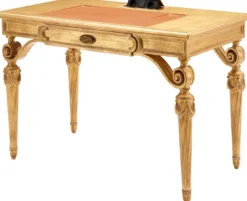 Casa Padrino Luxus Barock Sekretär Gold 113 cm - Barock Büro Möbel - Made in Italy