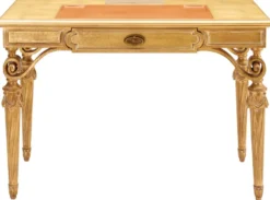 Casa Padrino Luxus Barock Sekretär Gold 113 cm - Barock Büro Möbel - Made in Italy