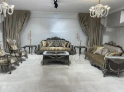Casa Padrino Luxus Barock Sessel Silber / Gold / Weiß / Schwarz / Silber - Prunkvoller Wohnzimmer Sessel - Barockstil Wohnzimmer Möbel - Luxus Möbel im Barockstil - Barock Einrichtung