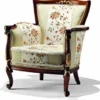 Casa Padrino Luxus Barock Sessel Hellgrün / Braun / Gold - Made in Italy