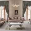 Casa Padrino Luxus Barock Sessel Rosa / Silber 91 x 86 x H. 104 cm - Wohnzimmer Sessel mit elegantem Muster - Barock Möbel