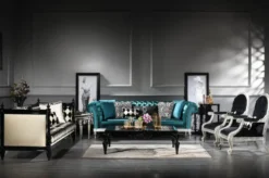 Casa Padrino Luxus Barock Sessel Schwarz / Antik Silber 80 x 84 x H. 115 cm - Wohnzimmer Sessel im Barockstil - Barock Wohnzimmer Möbel