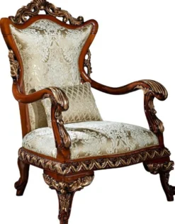 Casa Padrino Luxus Barock Sessel Gold / Braun / Bronze 82 x 72 x H. 123 cm - Wohnzimmer Sessel mit elegantem Muster und dekorativem Kissen - Edle Barock Möbel
