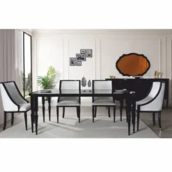 Casa Padrino Luxus Barock Sideboard Schwarz 215 cm - Barock Möbel