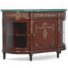Casa Padrino Luxus Barock Sideboard Braun / Antik Gold / Grün 130 cm - Made in Italy